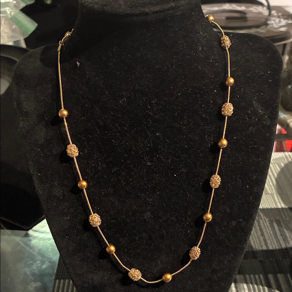 Gold Beaded Necklace